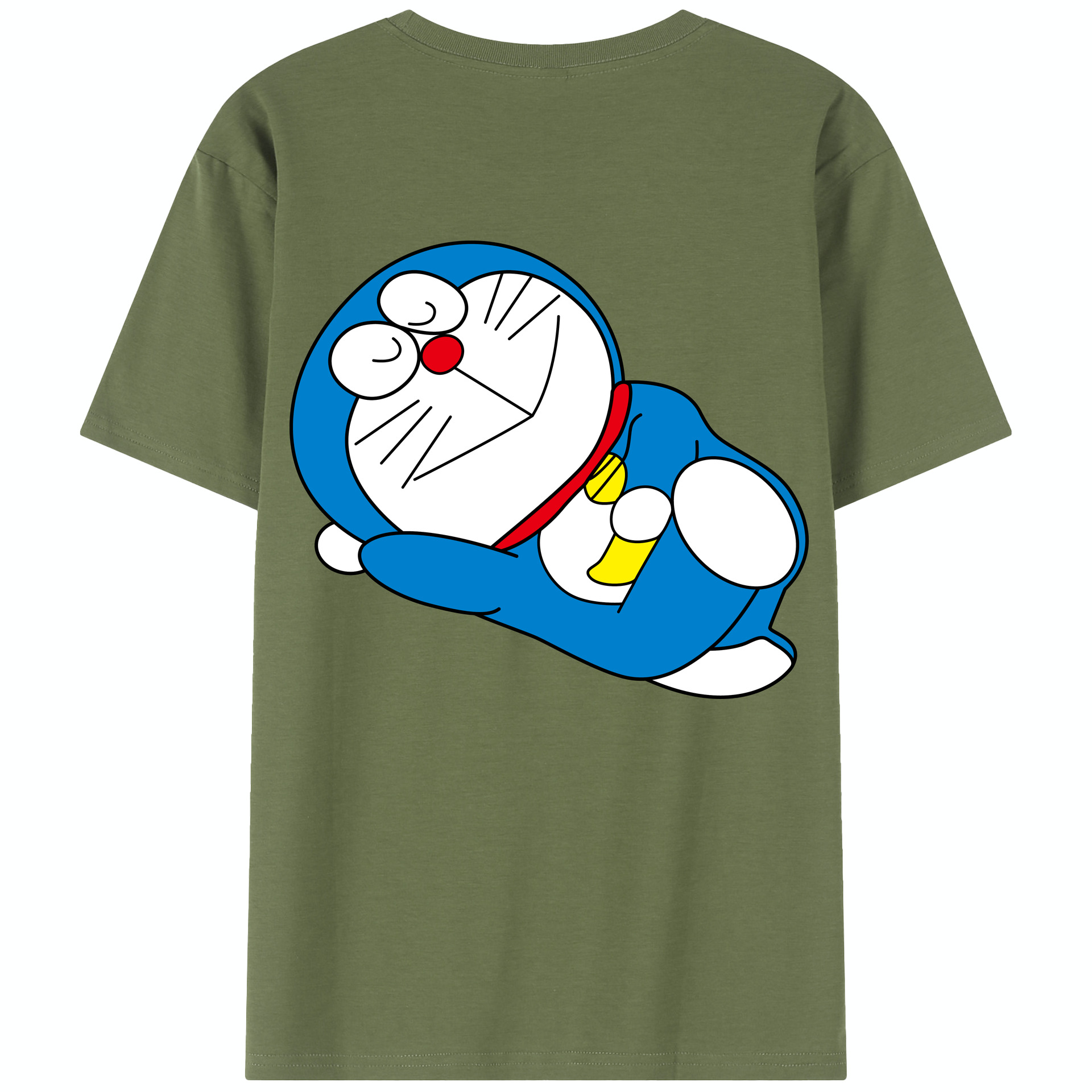 （画像用） ドラえもん Doraemon 綿100％半袖Tシャツ（背面プリント）